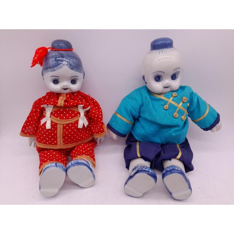 5106694 Bambole coppia porcellana cinese